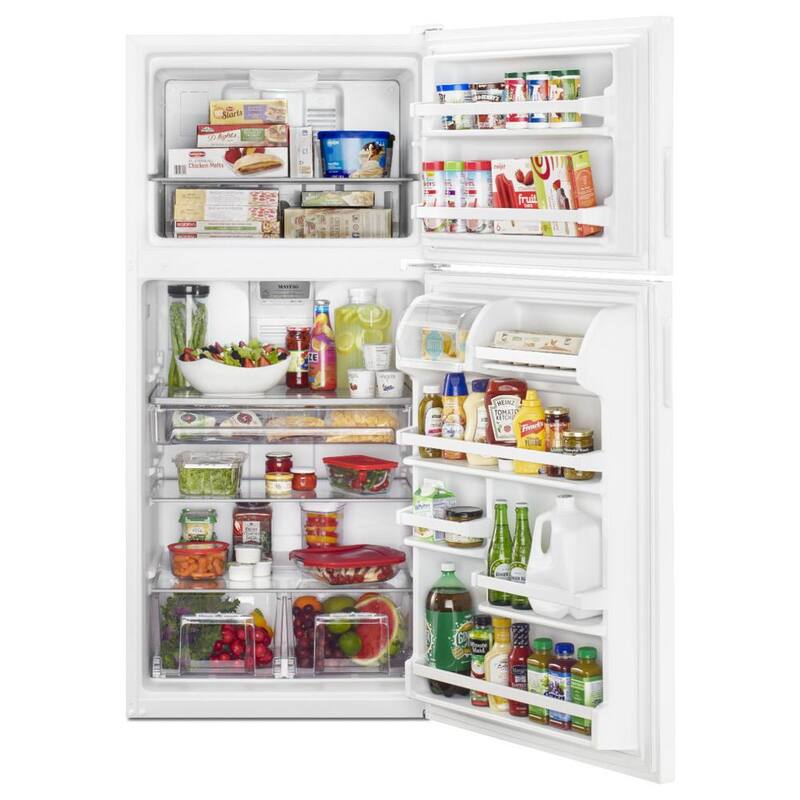 White 18 cu. ft. Top Freezer Refrigerator X51060