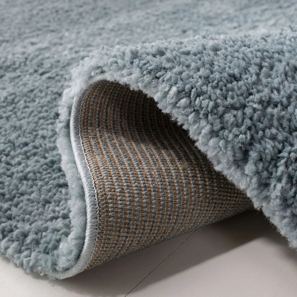 Aqua Plush Shag Area Rug, 12' x 15' V148663