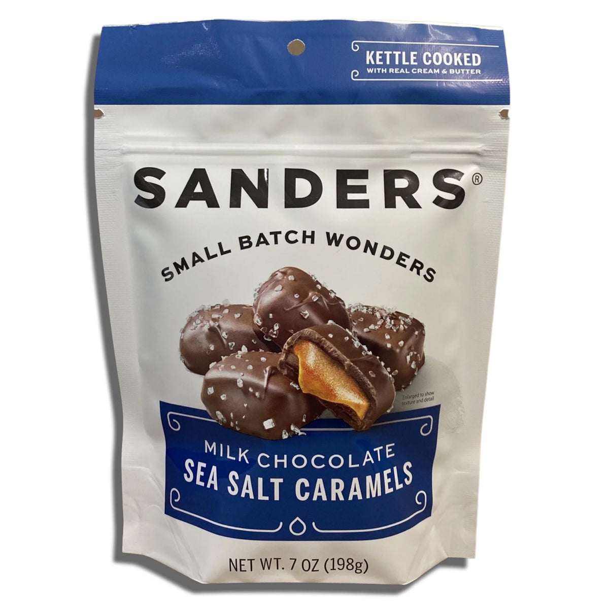 Milk Chocolate Sea Salt Caramels 7 Ounce Bag Value Pack of 2 T381942