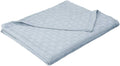 Light Blue Basket Weave Blanket Z34633