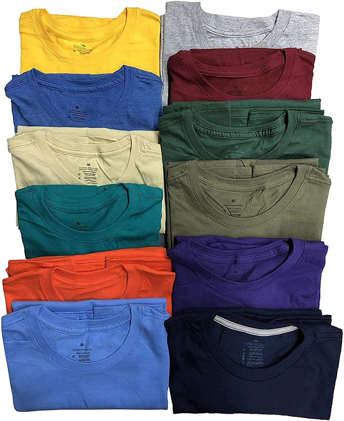 12 Pack Plus Size Men Cotton T-Shirt R867