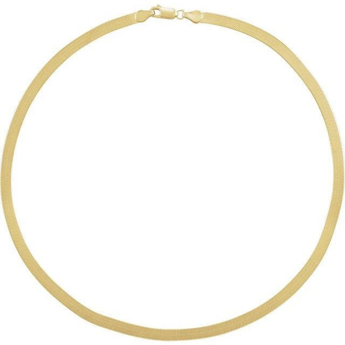 14K Yellow 4.6 mm Flexible Herringbone 16" Chain S3956