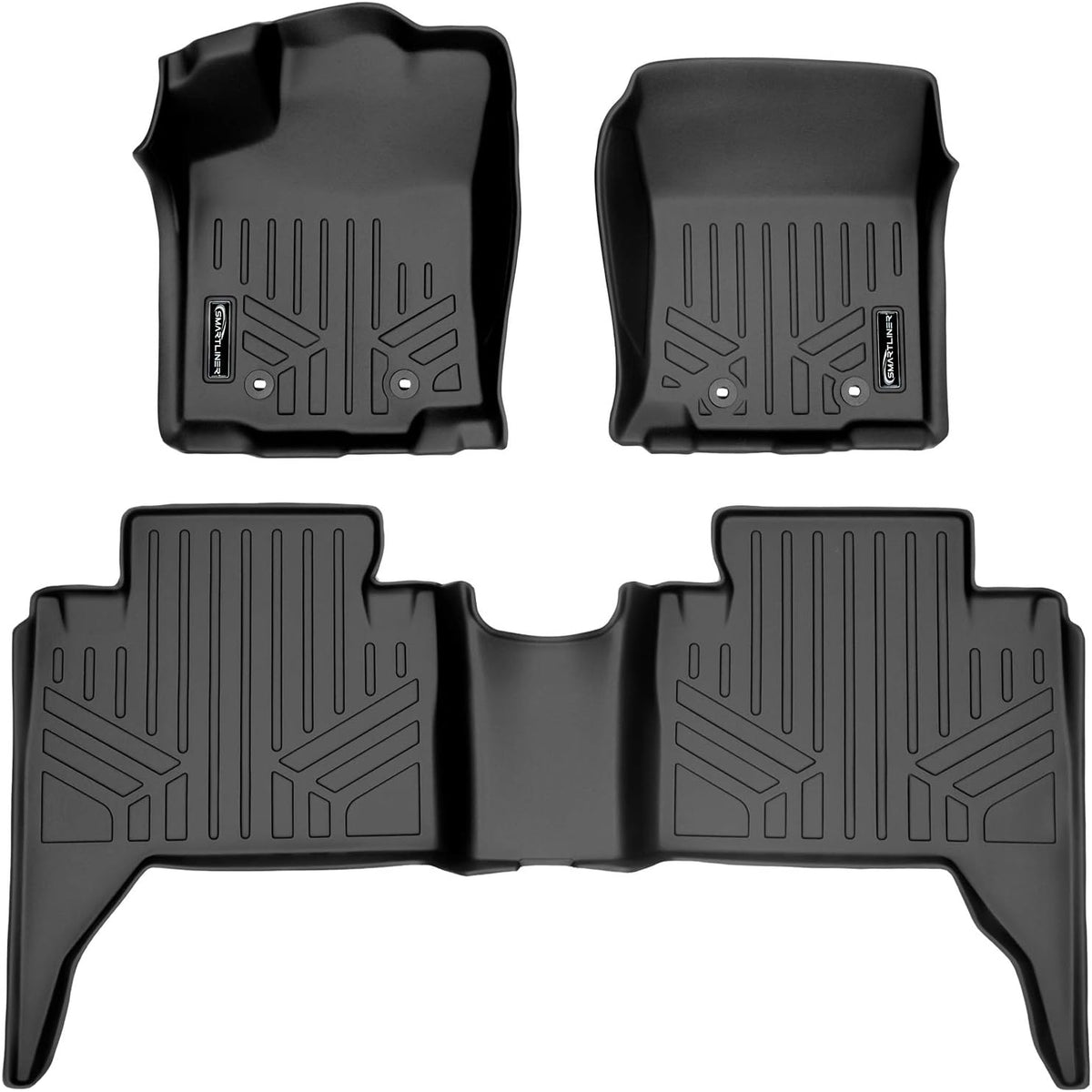 Custom Fit Floor Mats 2 Row Liner Set Black R518