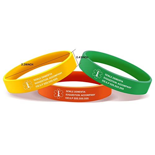 Silicone Emergency ID Bracelet R8802