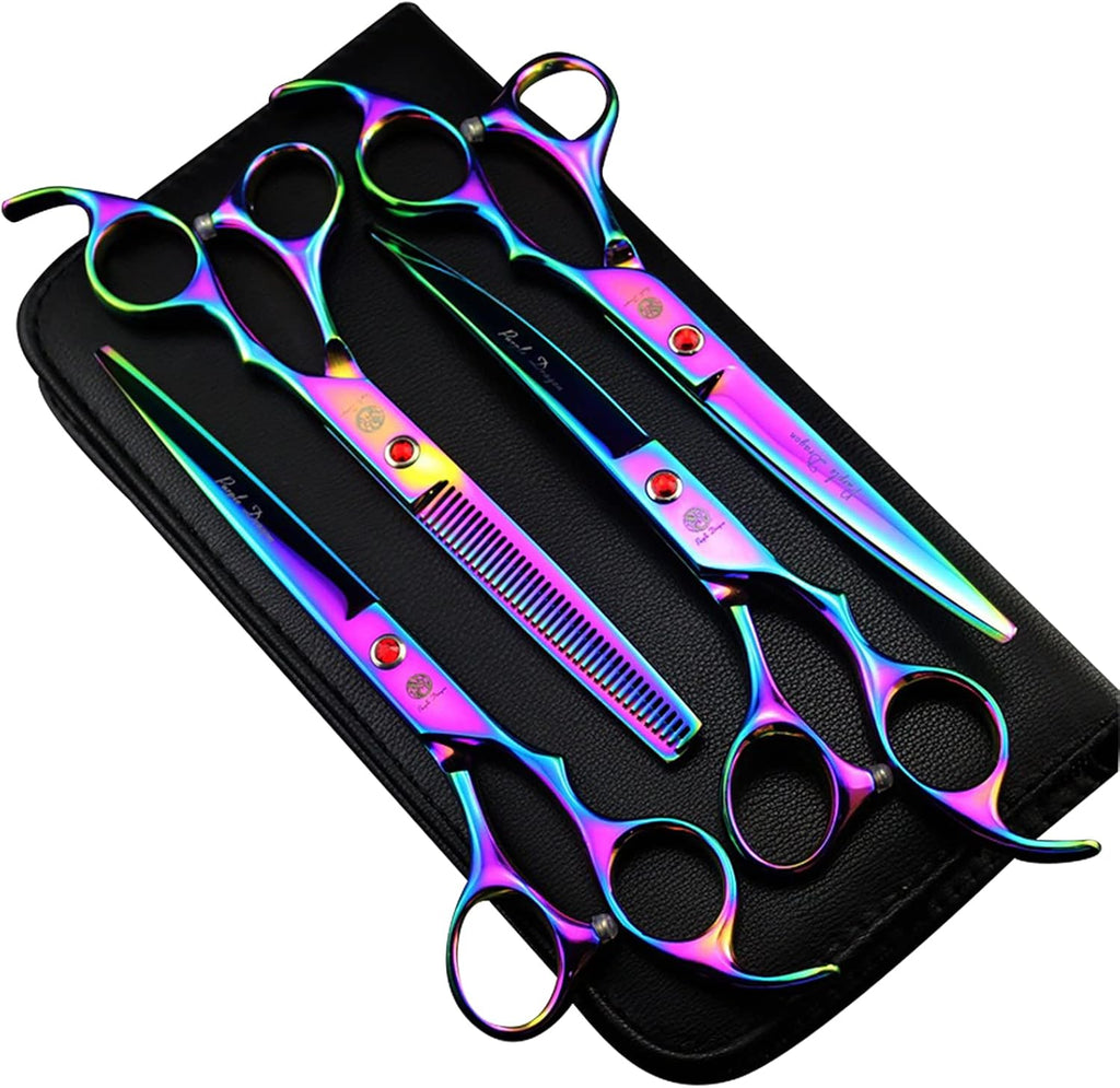 7.0 inch 4PCS Pet Grooming Scissors Kit with Case B17421