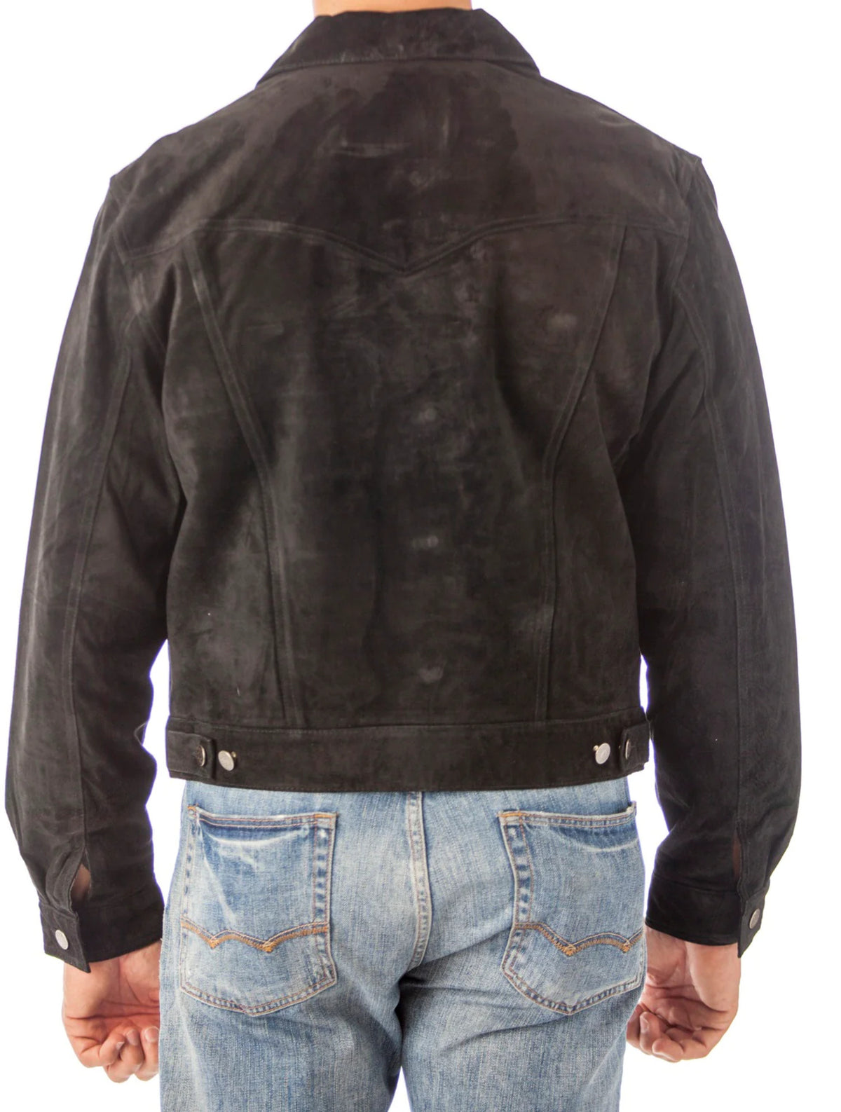 Suede Leather Shirt Jacket (2XL, CAMEL) N98606