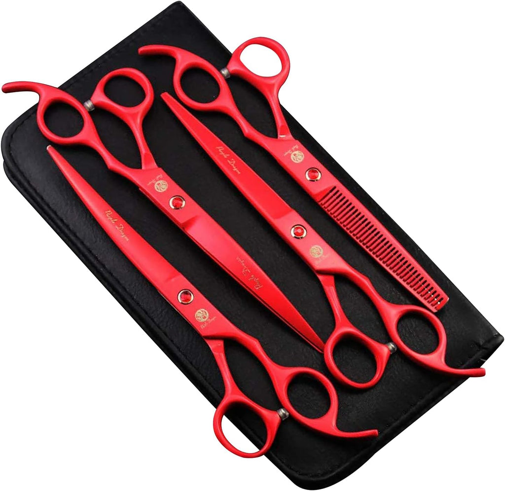 7.0 inch 4PCS Pet Grooming Scissors Kit with Case B17421