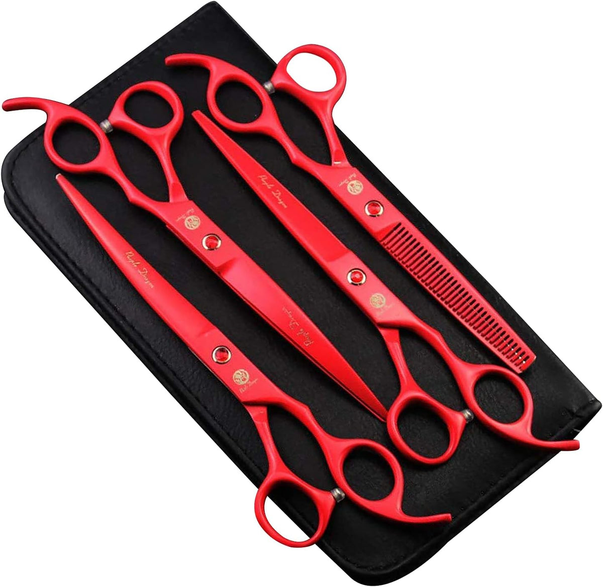 7.0 inch 4PCS Pet Grooming Scissors Kit with Case B17421