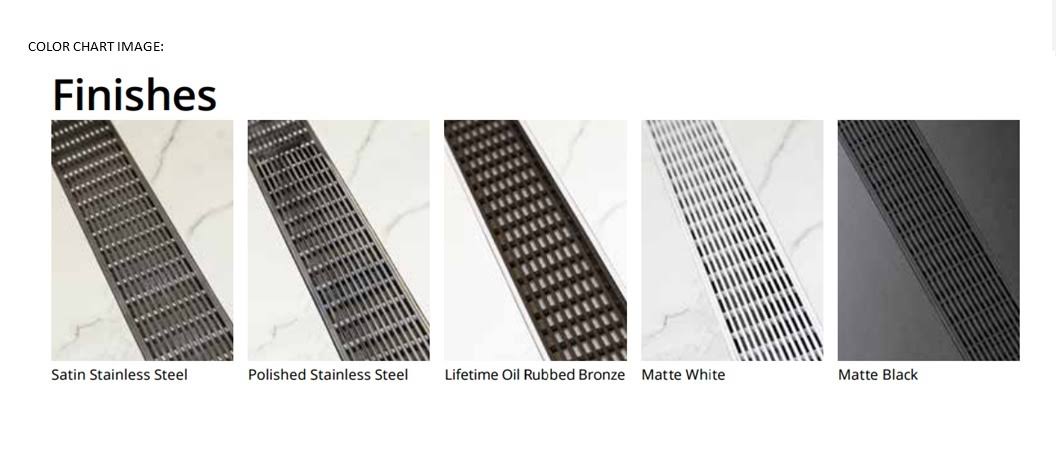 60 inch Polished Stainless Drain Grate L594010
