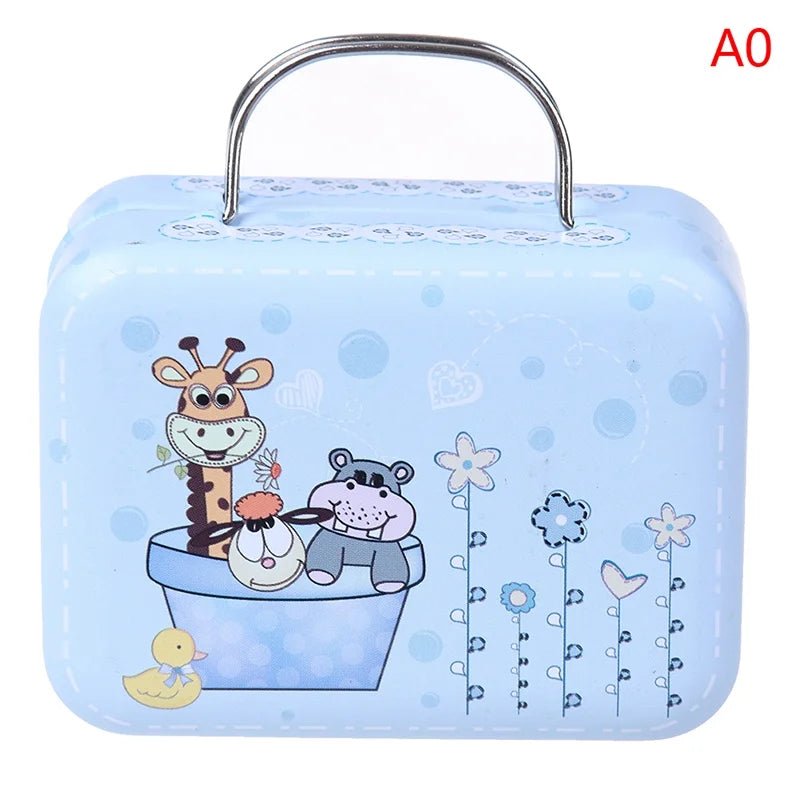Metal Mini Suitcase Dollhouse Decoration G33631