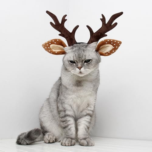 Adjustable Dog Antlers Headband Costume I2695
