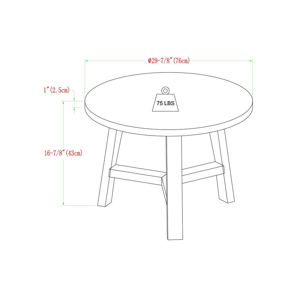 Round Faux Marble Top Coffee Table F984