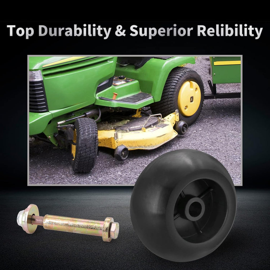 Mower Anti Scalp Deck Wheel Kit 5/8" Bore 5-2.75 Wheel Size Pack of 2 X228