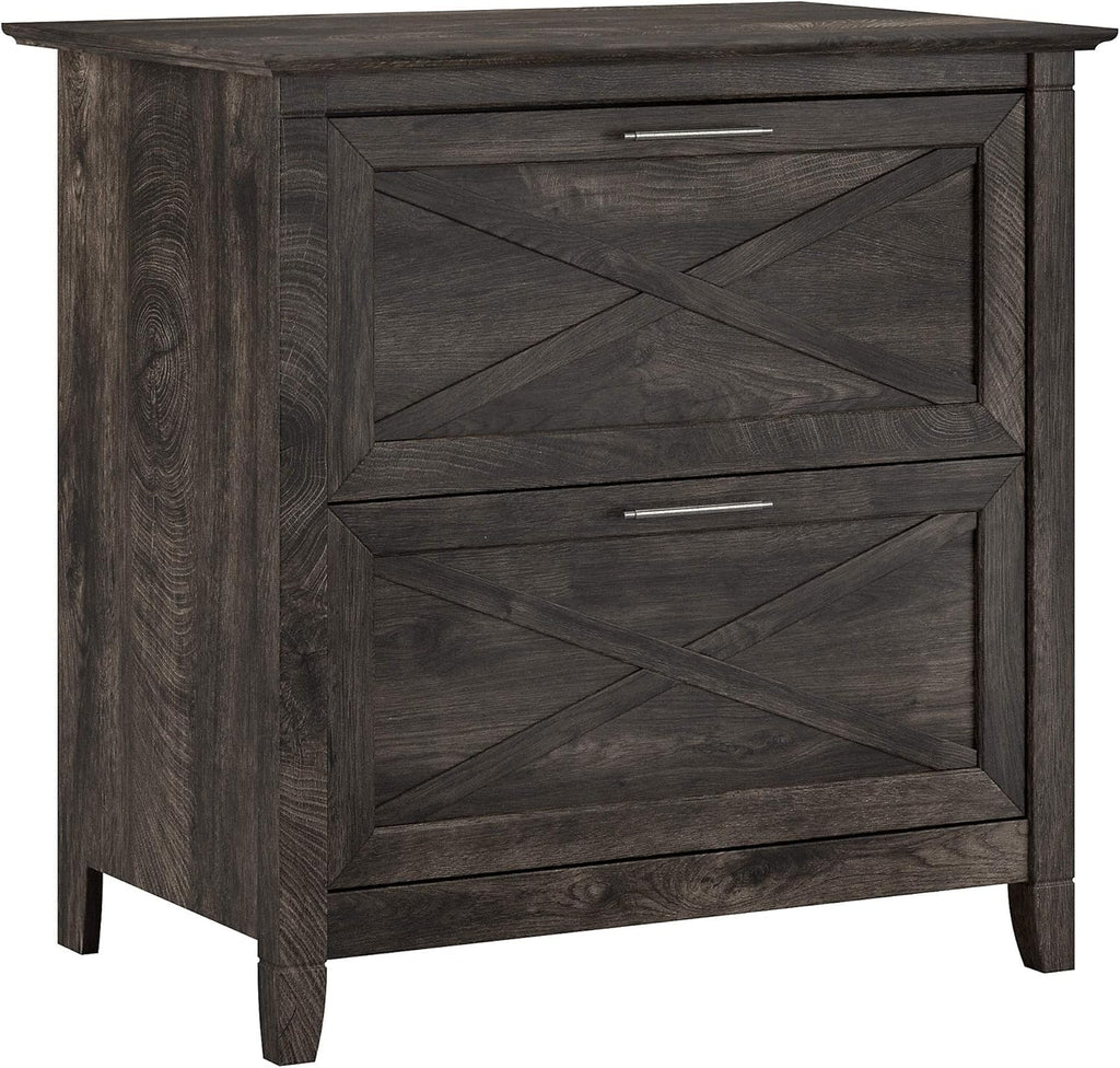 2 Drawer Lateral File Cabinet in Washed Gray G98194