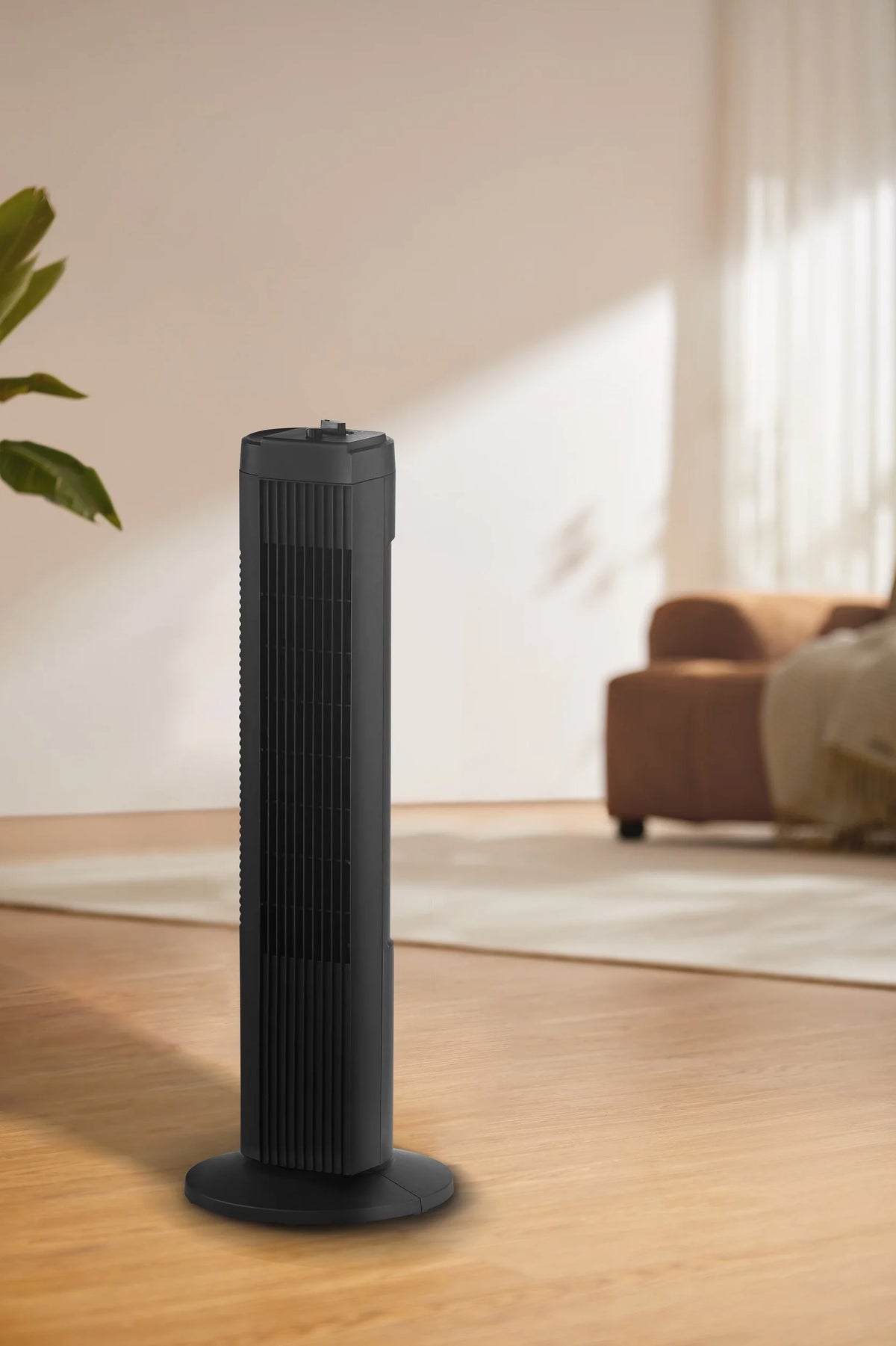 Black 3-Speed Oscillating Tower Fan V415464