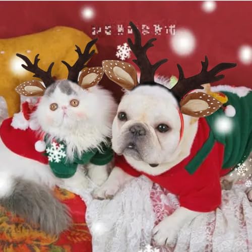 Adjustable Dog Antlers Headband Costume I2695