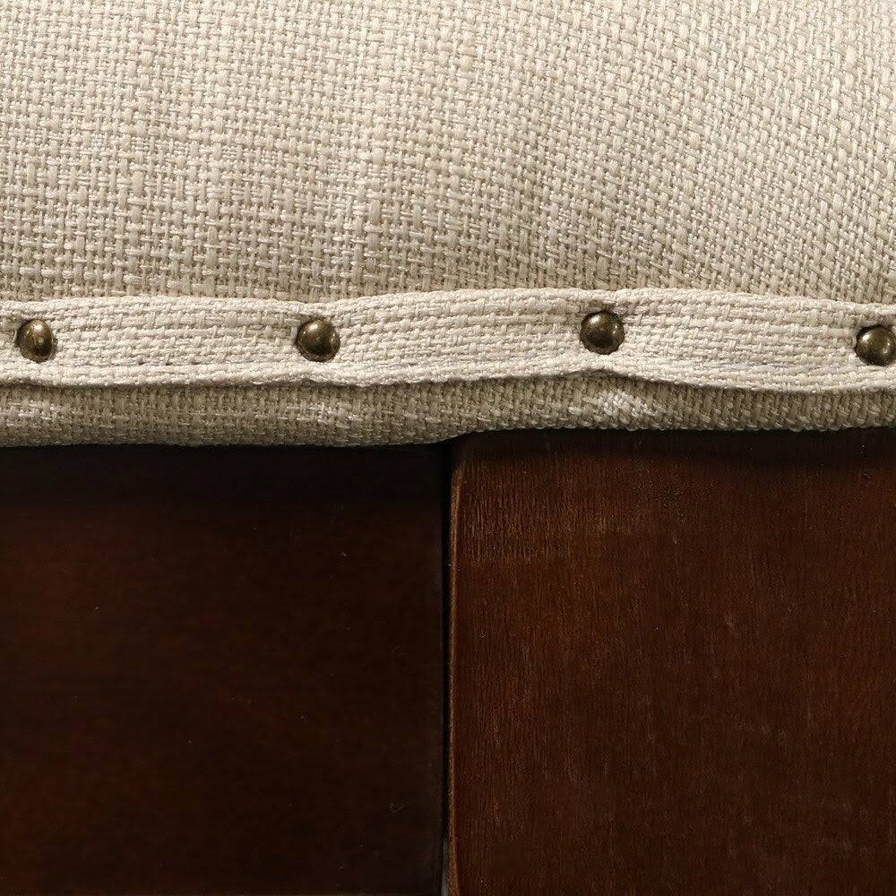 Tufted Textile Shelved Ottoman I3158