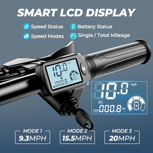 850W Peak Electric Scooter with Seat, 22MPH, 25 Miles Range, 14" Pneumatic Tire, Folding E Scooter Z684054