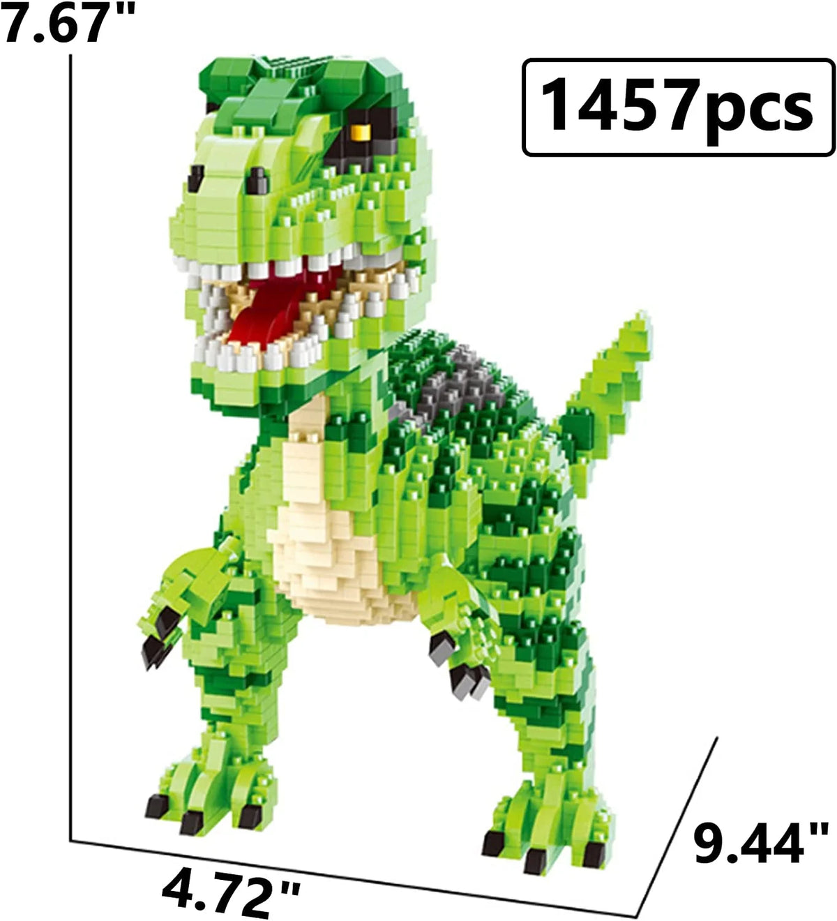 1457 PCS Dinosaur STEM Building Blocks K352380