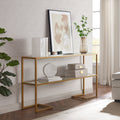 Console Table Gold Glass Top S9264