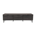 Dark Gray Engineered Wood TV Stand with Closed Storage G969402