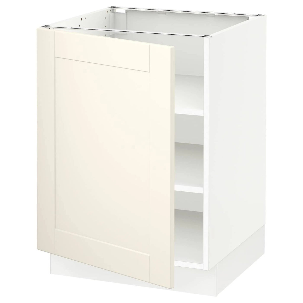 White Base Cabinet with Shelves V326