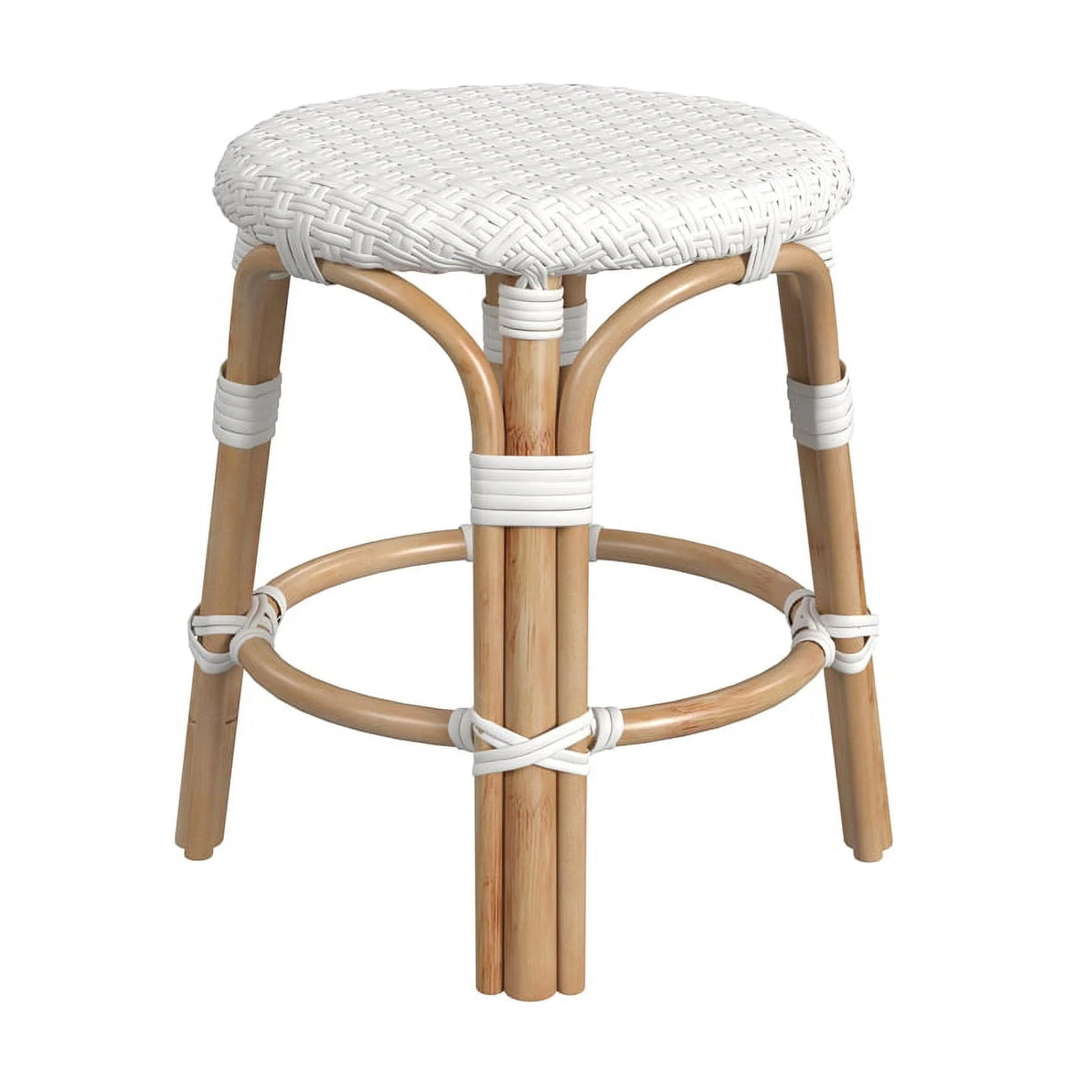 18" Rattan Round Bar Stool Set of 3 M781506