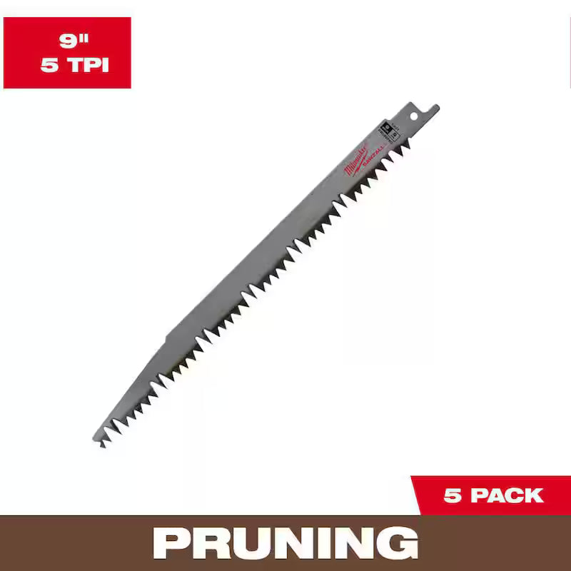 5 TPI Reciprocating Saw Blades 5-Pack T1093