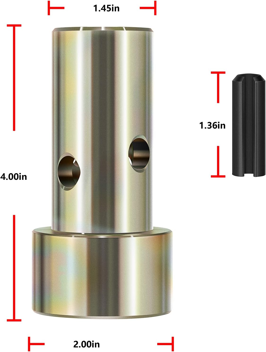 Pair of Cat 1 Quick Hitch Adapter Bushings Set for Category I 3-Point Tractors T614