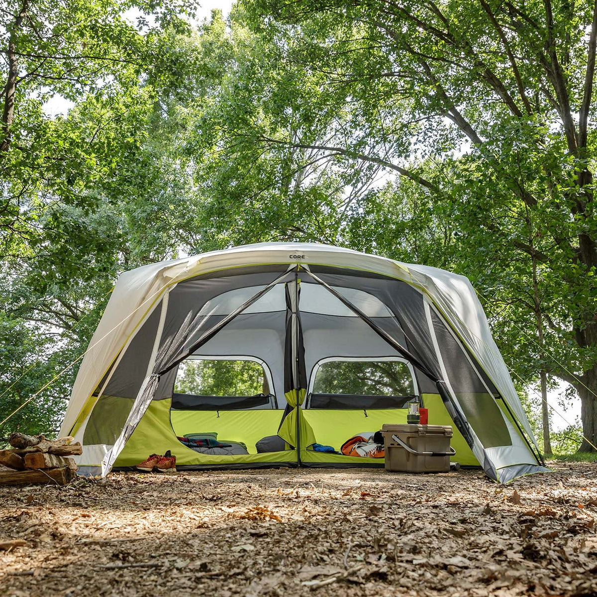 10 Person Instant Cabin Tent with Screen Room O7536