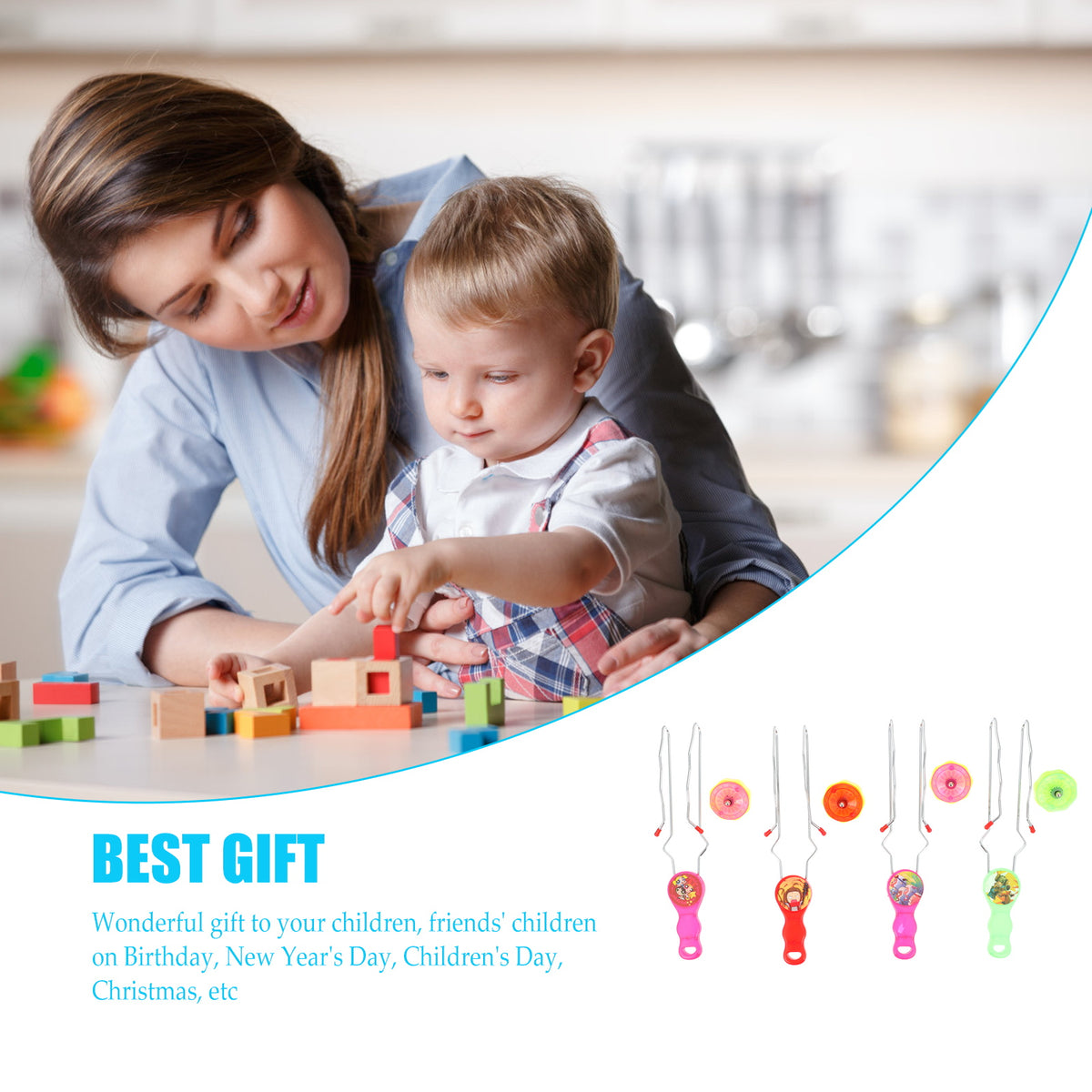 4 Pcs Luminous Flash Yo-Yo Toy for Kids Q74486
