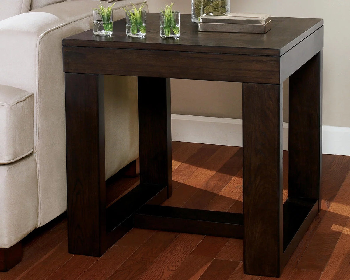 Dark Brown End Table C882