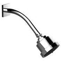 Polished Nickel Shower Head with Arm and Square Flange C91467