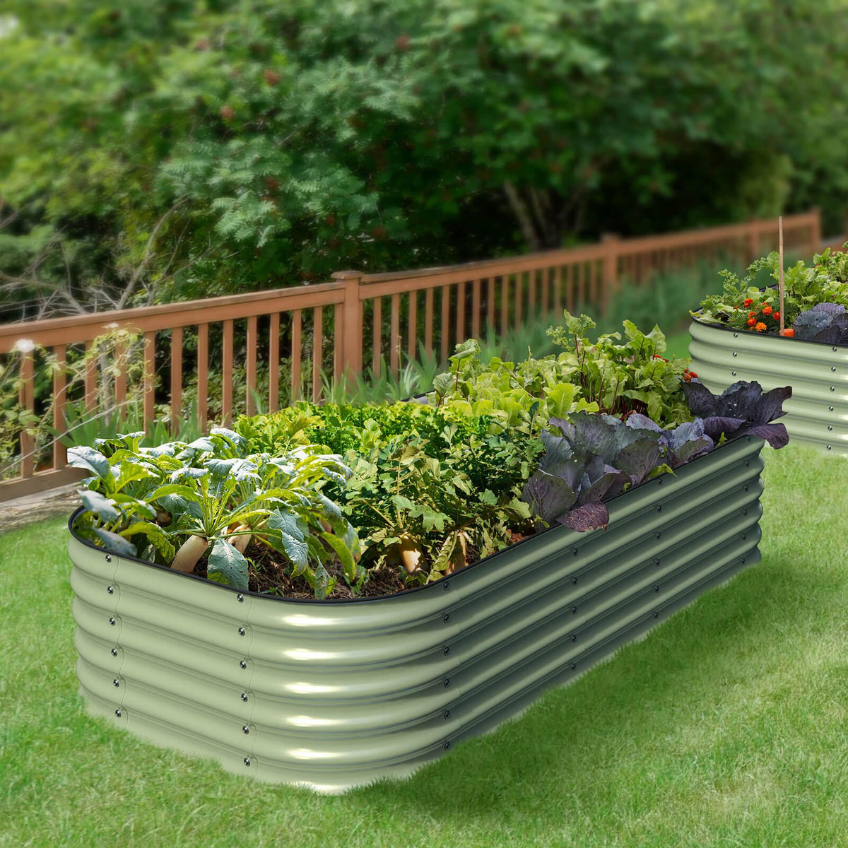 Galvanized Raised Garden Bed Y787963