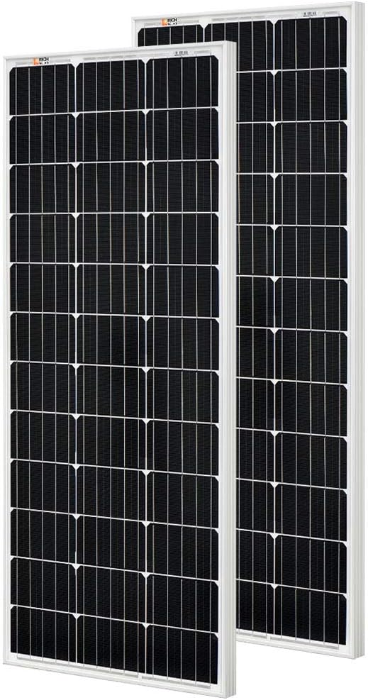 200 Watt 12 Volt Monocrystalline Solar Panel 2 Pack I906