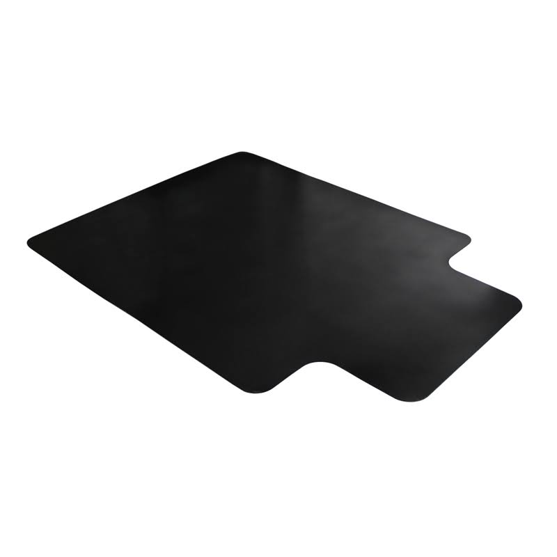 Black Chair Mat with Lip for Low Pile Carpets R26292