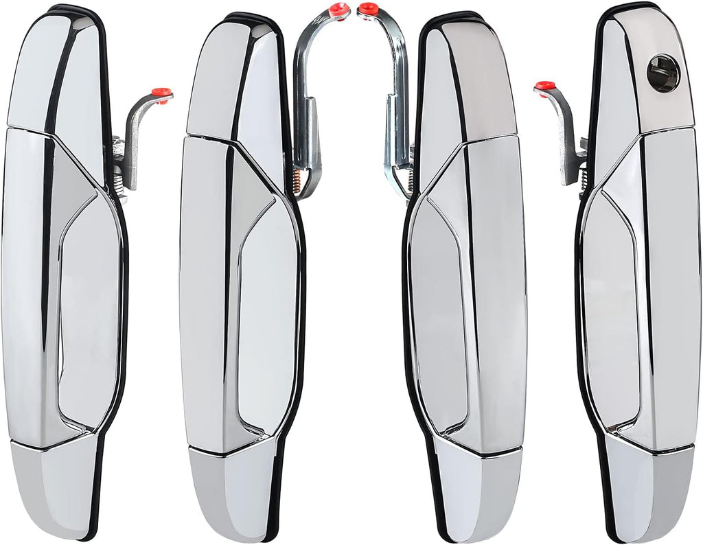 Exterior Chrome Door Handle 4Pcs Front & Rear Driver & Passenger Side J58839