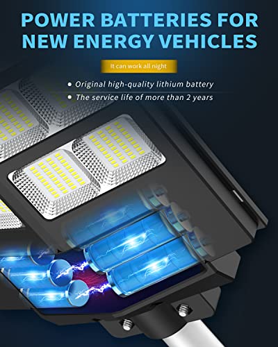 1000W Solar Street Light Outdoor Waterproof 80000LM LED Lamp with Motion Sensor and Remote Control B2342