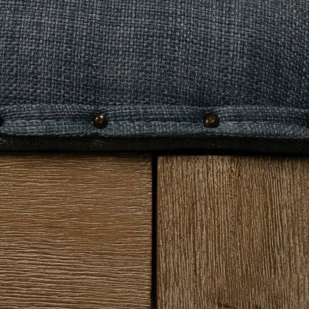 Tufted Textile Shelved Ottoman I3158