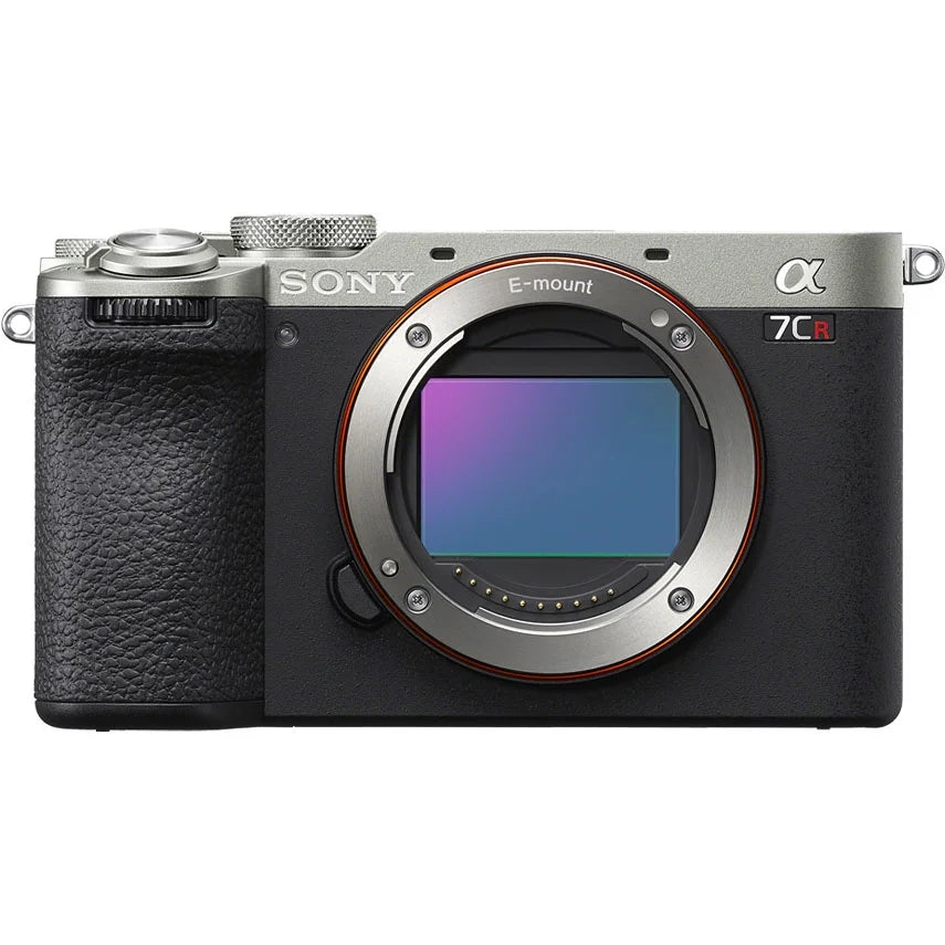 Silver Full Frame Mirrorless Interchangeable Lens Hybrid Camera Body with Photography Bag Case, Extra Battery, Charger, Tripod N30366