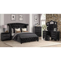 Black 5 Pc Wood Bedroom Set E68036