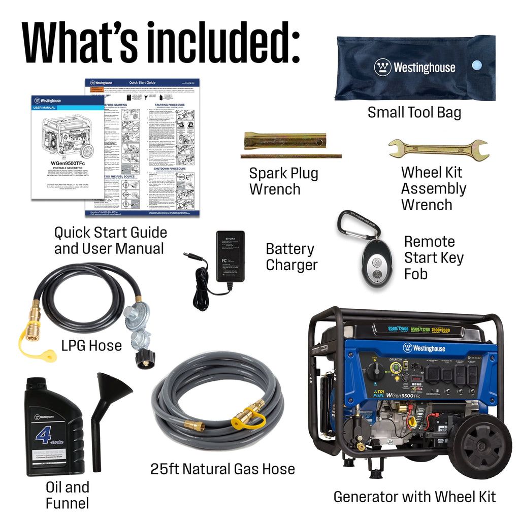 12,500 Peak Watt Dual Fuel Portable Generator H6907