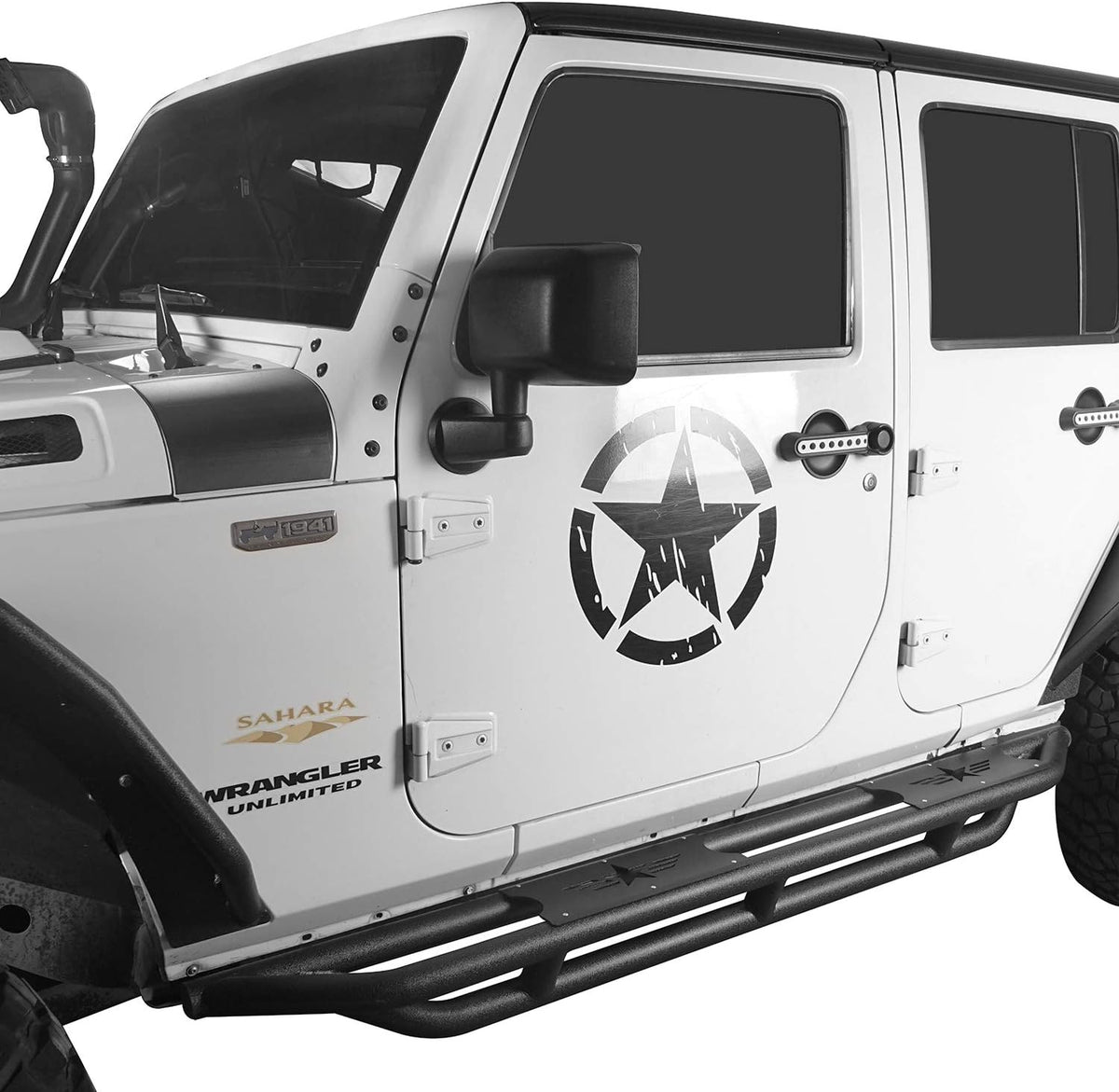 Steel Side Step Running Boards for Jeep JK Wrangler Unlimited 4-Door M736353