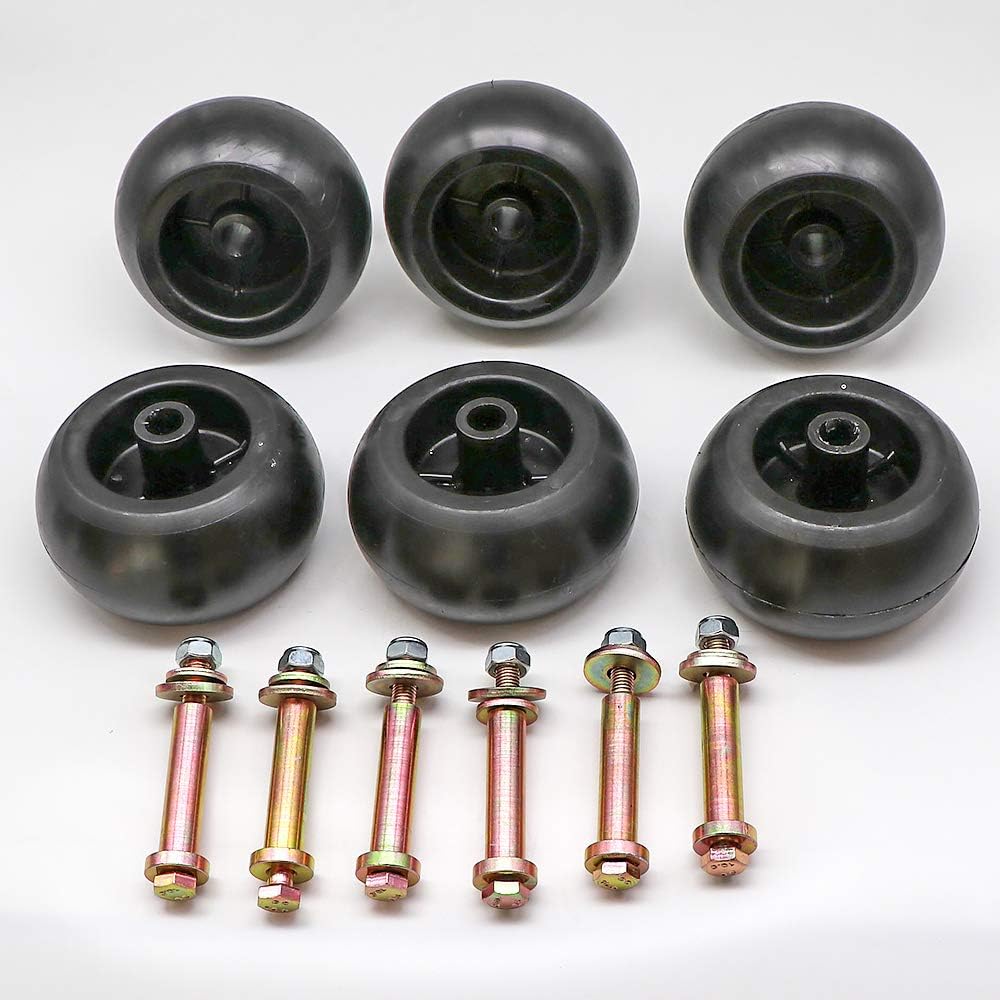 Mower Anti Scalp Deck Wheel Kit 5/8" Bore 5-2.75 Wheel Size Pack of 2 X228