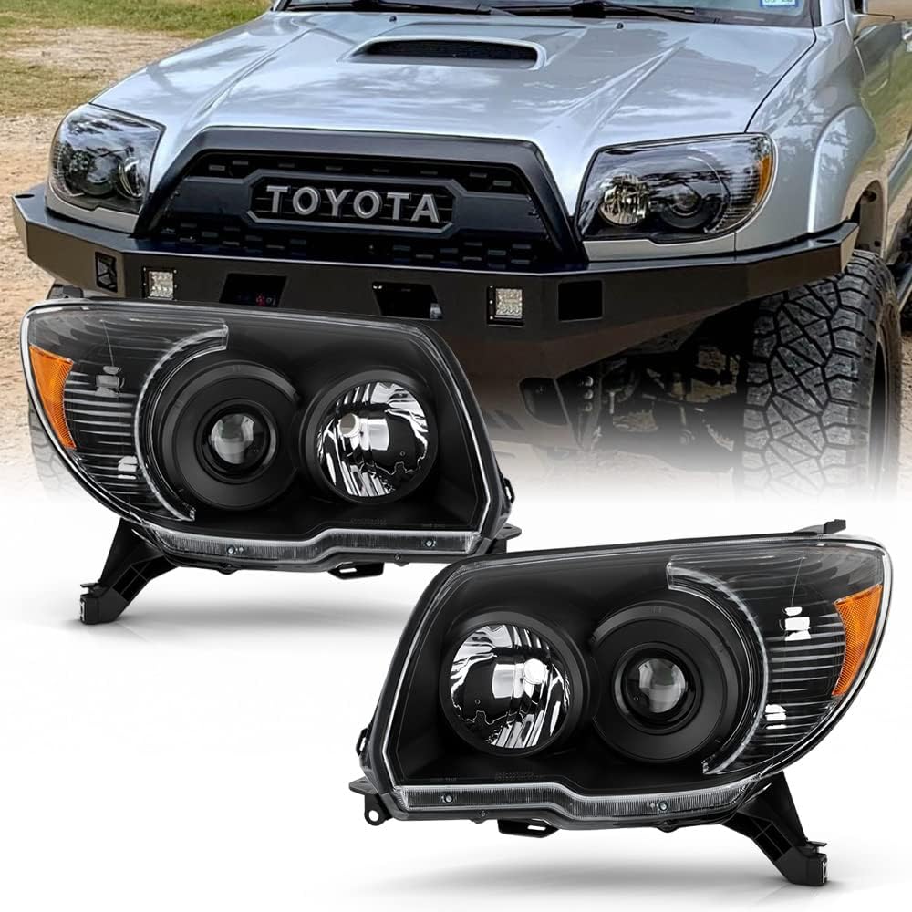 Black 2006-2009 Toyota 4Runner Replacement Headlights P8883