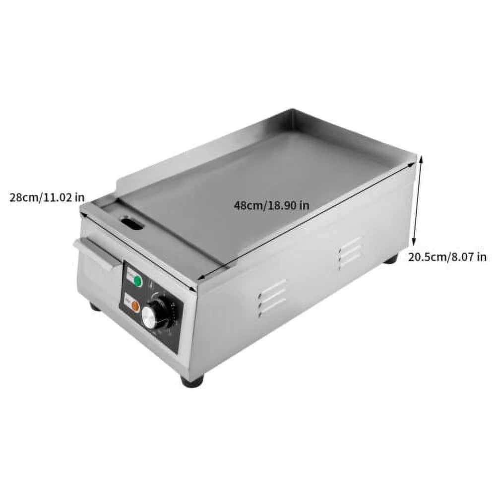 1300W Electric Griddle Flat Top Stainless Steel Q20329