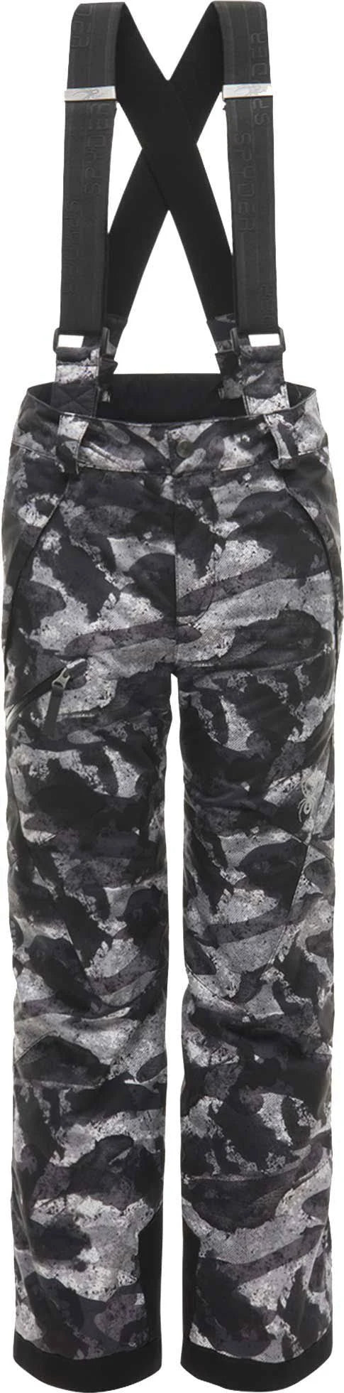 Camo Distress Print/Black Boys Pant X595