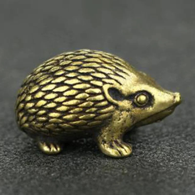 Brass Hedgehog Statue Home Decor Ornaments V21335