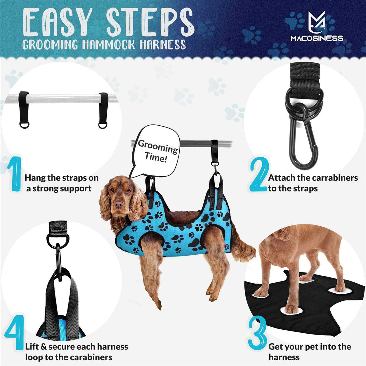 Pet Grooming Hammock Set O85641