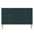 Green 6-Drawer Wood Dresser N76399